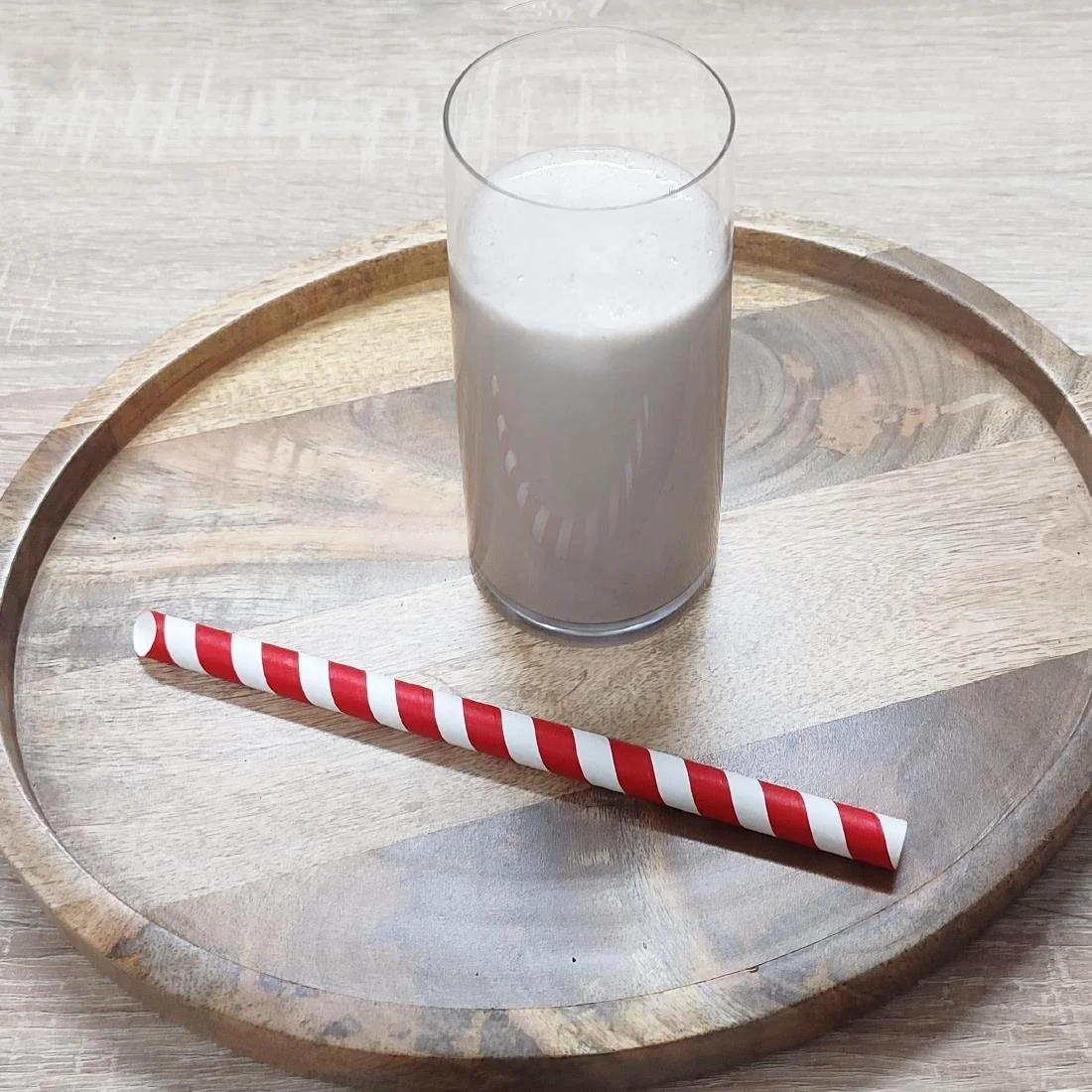 Fiesta Compostable Bubble Tea Straw Red & White 12x210mm (150 Pack) - Image 4