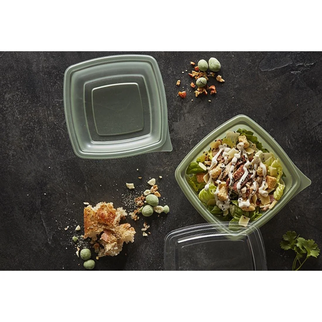 Plaza Evolve Square Takeaway Food Bowls 500ml (500 Pack) - Image 2