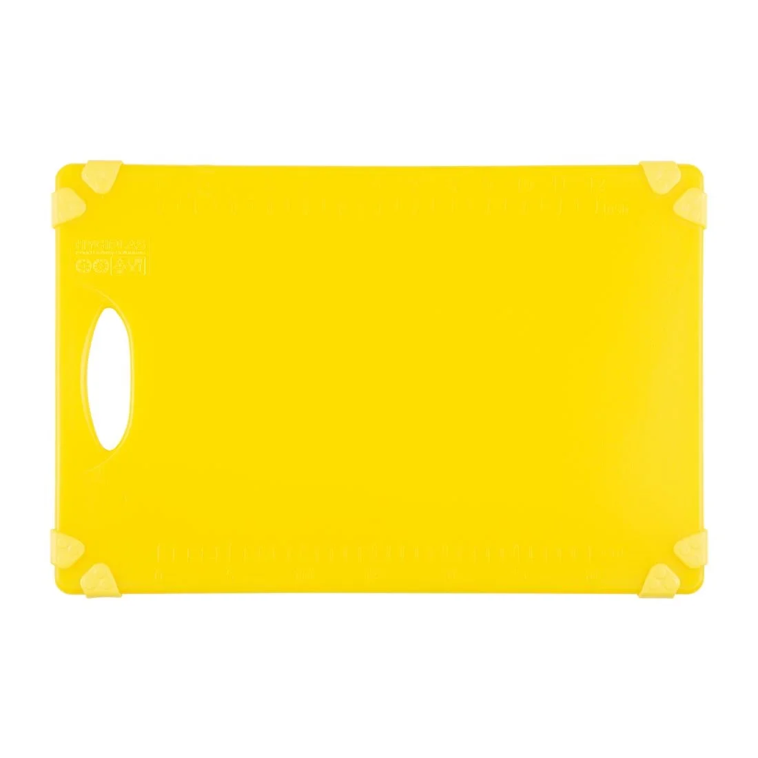 Hygiplas Commercial Grip Chopping Board Yellow 458x306mm - Image 2