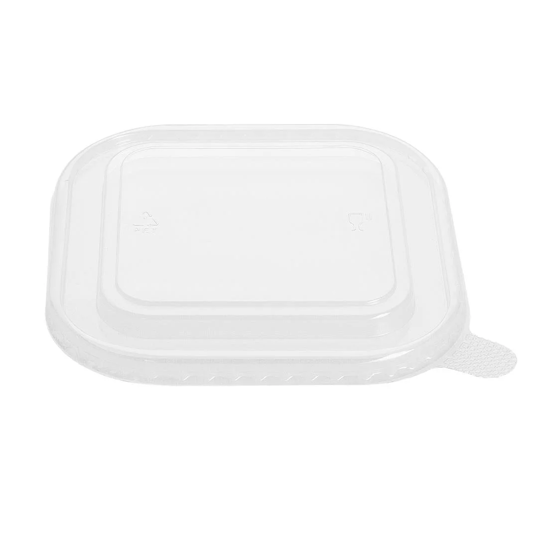 Fiesta Recyclable PET lid for Square Container Bases (300 Pack) - Image 2