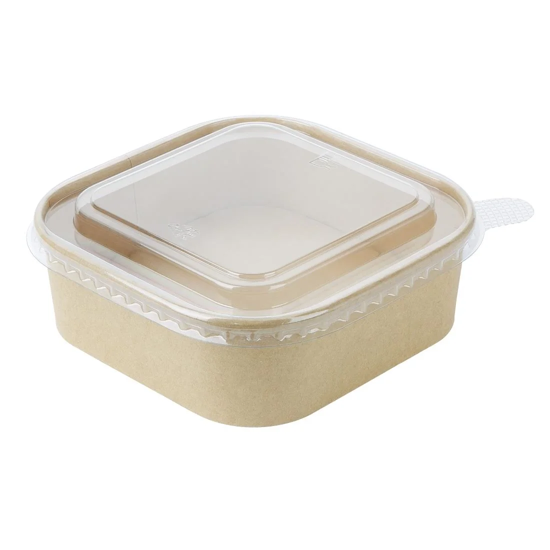 Fiesta Recyclable PET lid for Square Container Bases (300 Pack) - Image 5