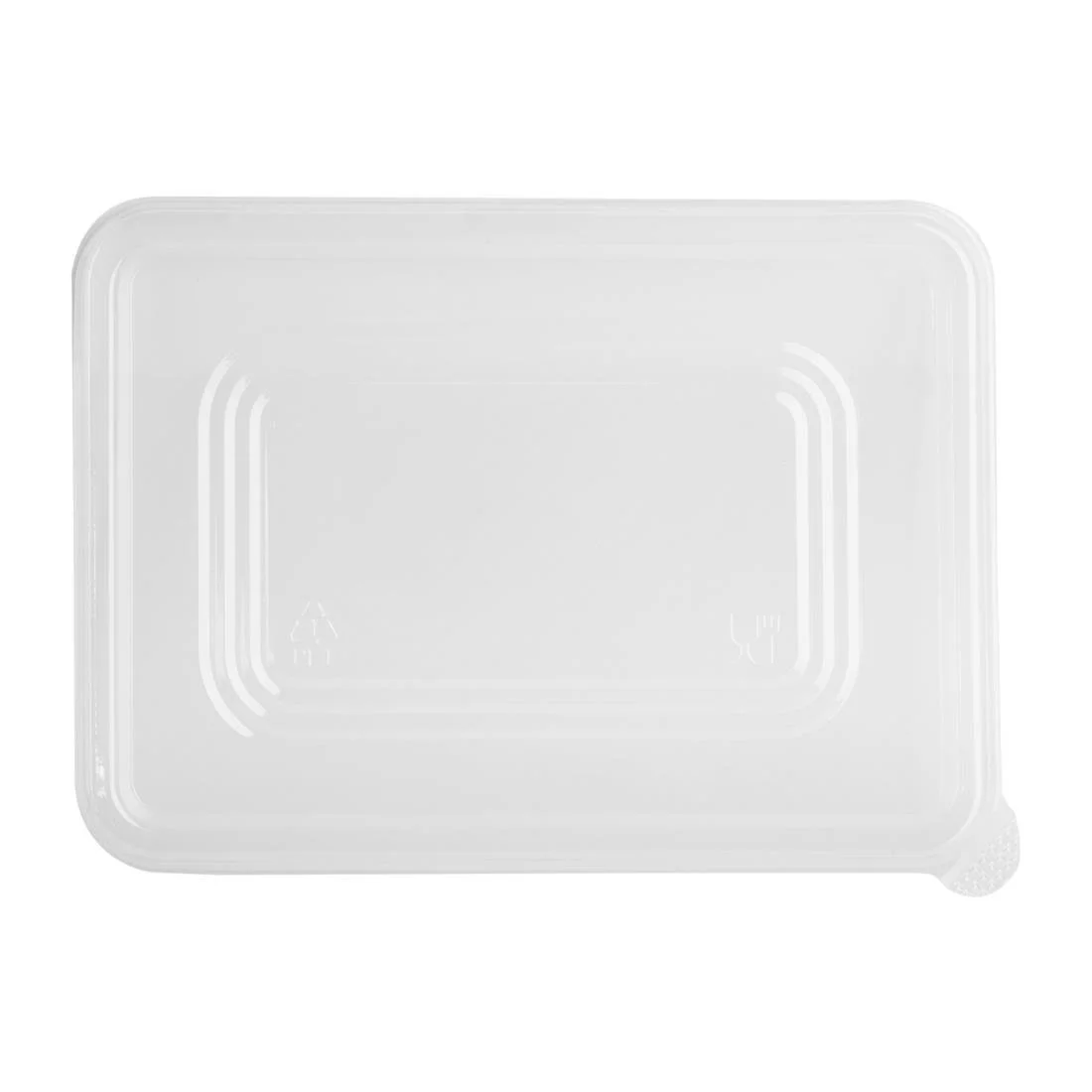 Fiesta Recyclable PET Lids for Bagasse Container Bases (100 Pack) - Image 2
