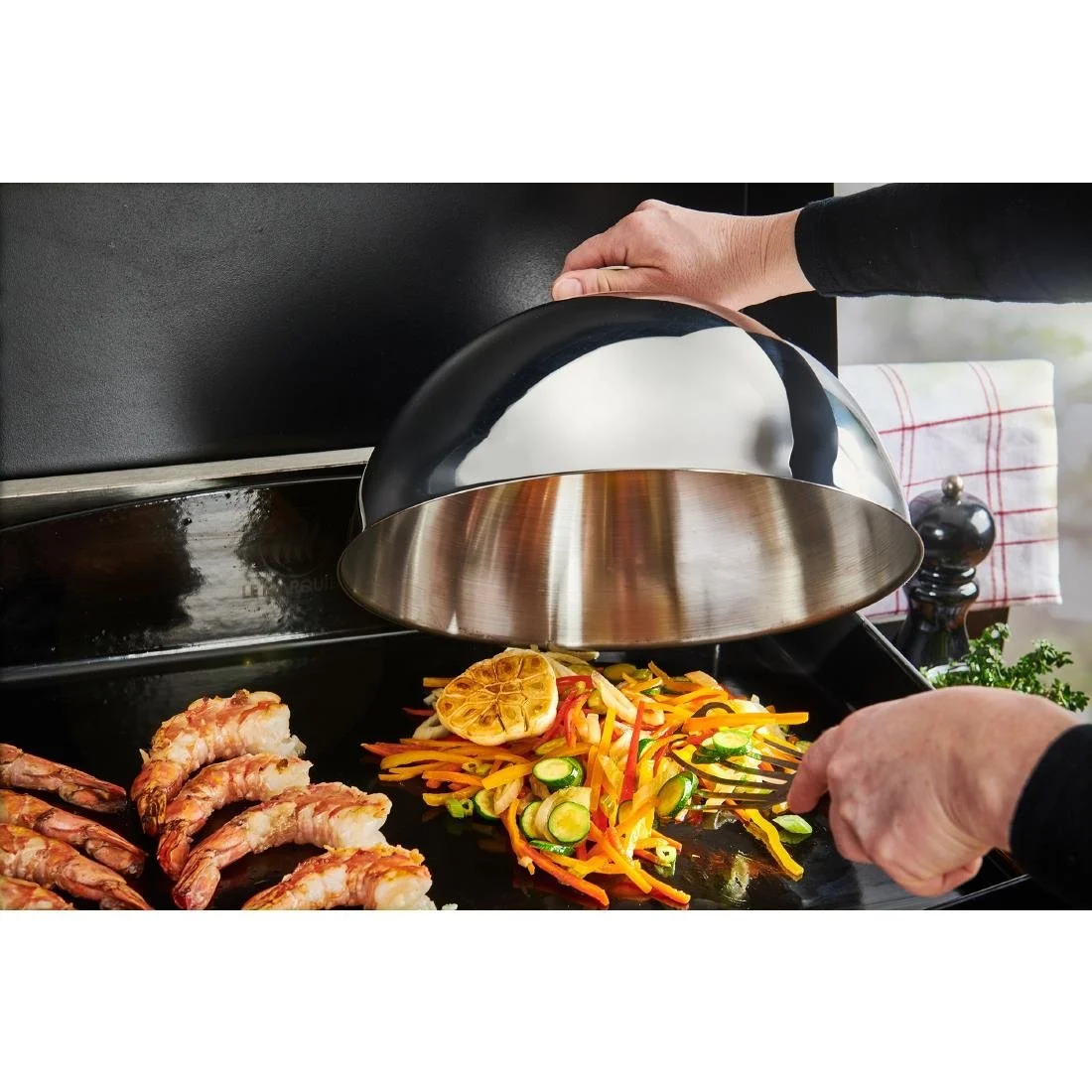 De Buyer Stainless Steel Cooking Dome 300mm - Image 7