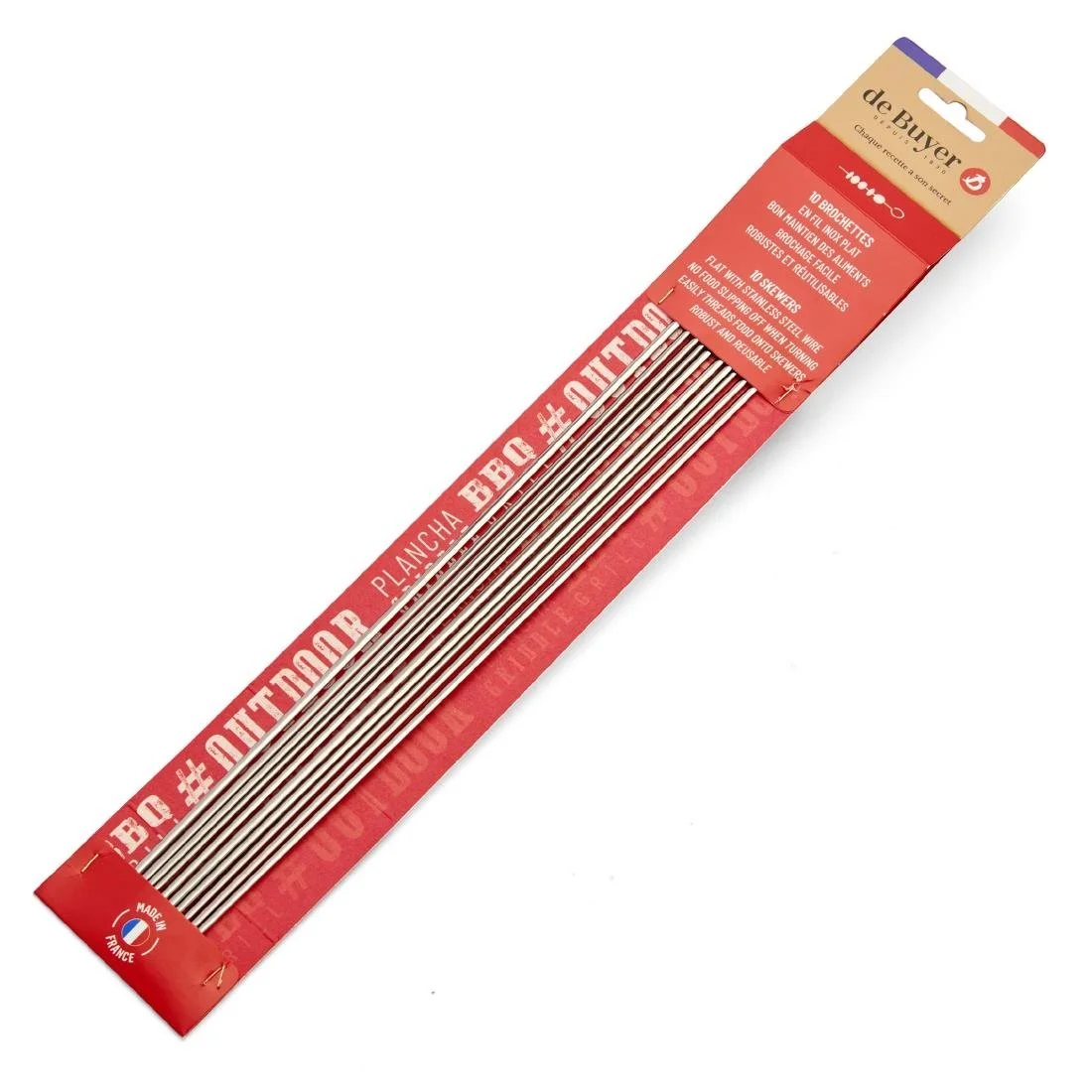 De Buyer Stainless Steel Skewers 400mm (10 Pack) - Image 8