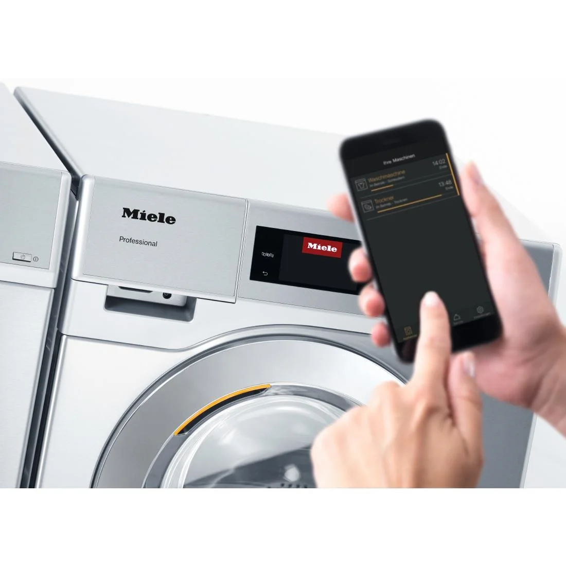 Miele Little Giant Washing Machine White 7kg with Gravity Drain PWM907 - Image 2