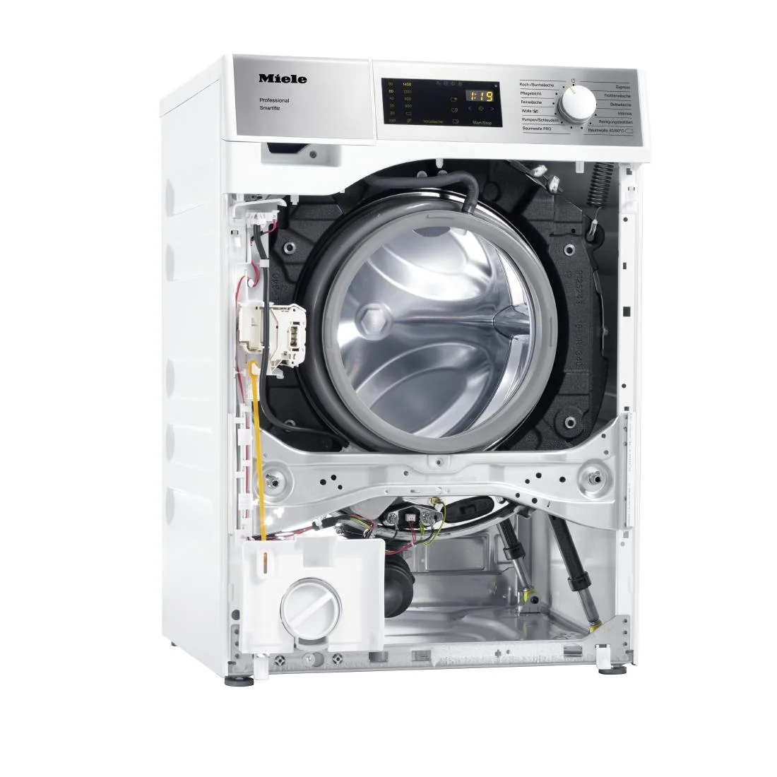 Miele Little Giant Washing Machine White 7kg with Gravity Drain PWM907 - Image 3