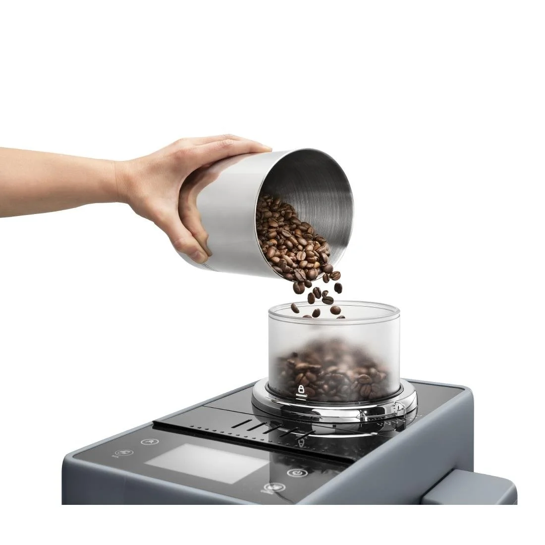 De'Longhi Rivelia Bean to Cup Coffee Machine Grey - Image 4