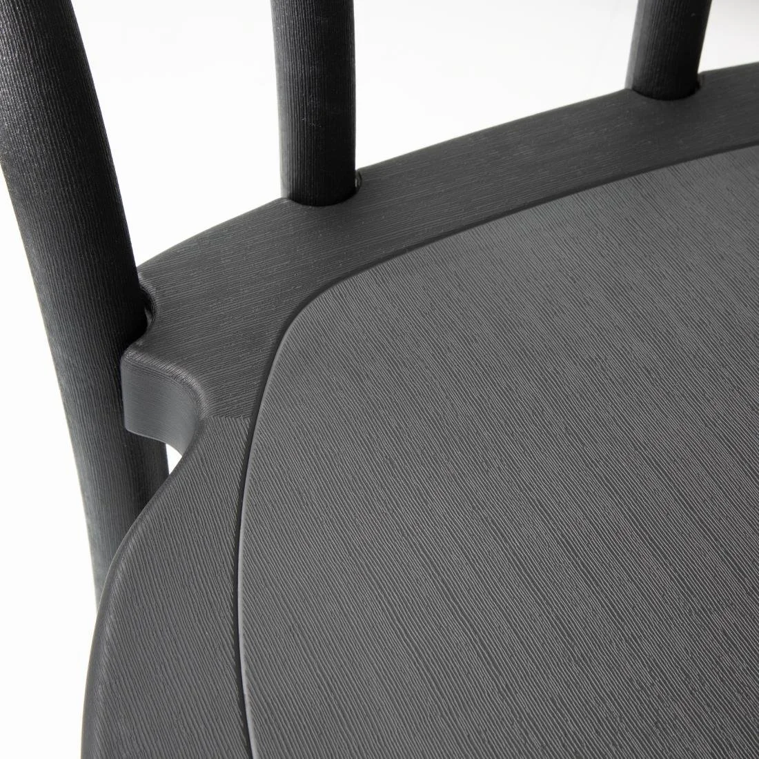 Bolero Soho Bentwood Style Resin Chairs Black (4 Pack) - Image 4