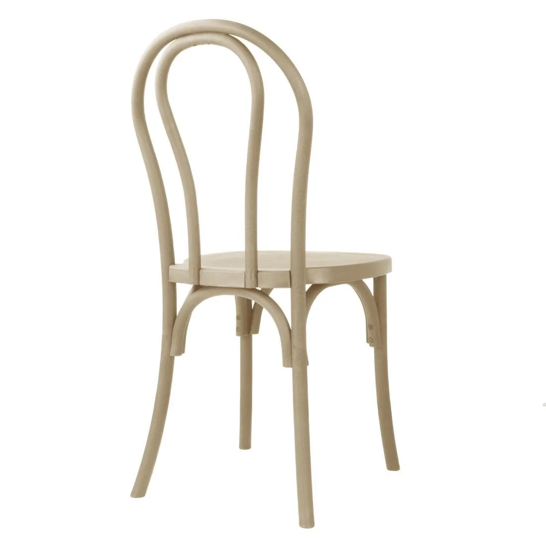 Bolero Soho Bentwood Style Resin Chairs Natural (4 Pack) - Image 3