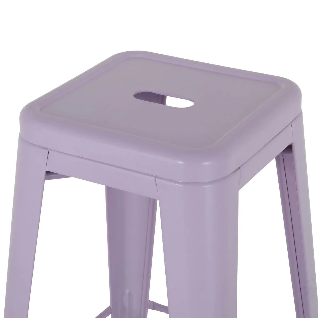 Bolero Bistro Metal High Stools Lilac Pop (4 Pack) - Image 2