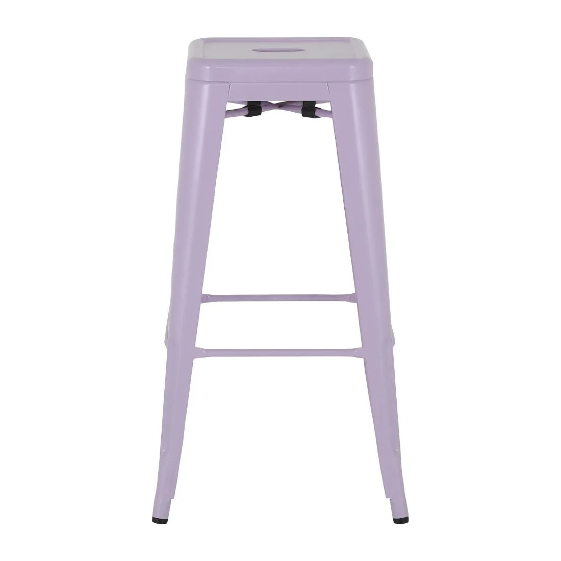 Bolero Bistro Metal High Stools Lilac Pop (4 Pack)