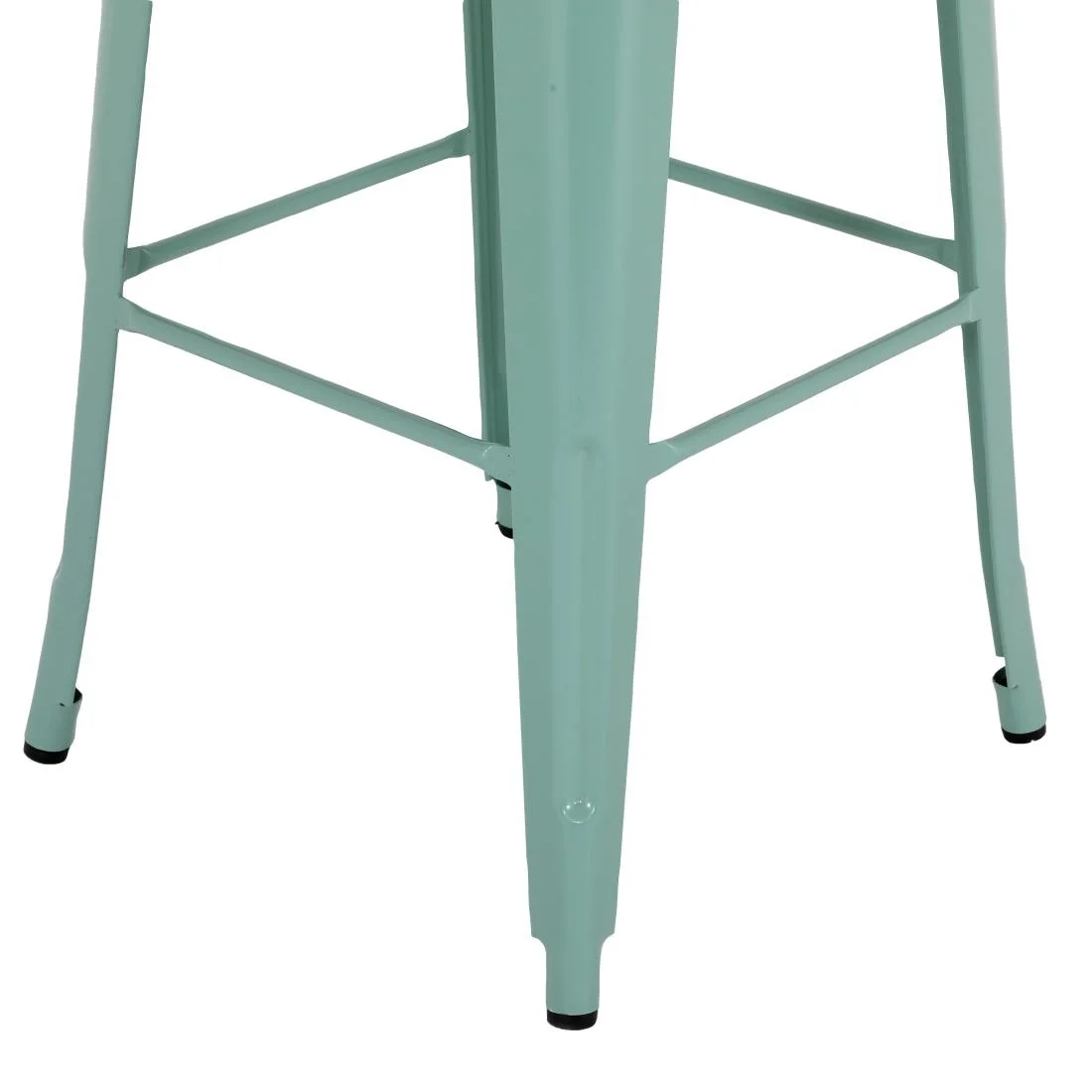Bolero Bistro Metal High Stools Olive Green (4 Pack) - Image 3