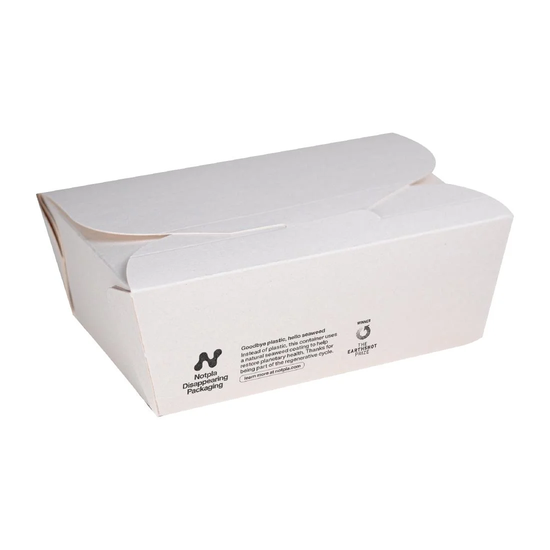 Notpla Medium Takeaway Boxes 1200ml - White (250 Pack)