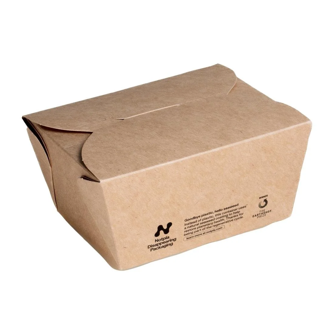 Notpla Small Takeaway Boxes 800ml - Kraft (500 Pack)