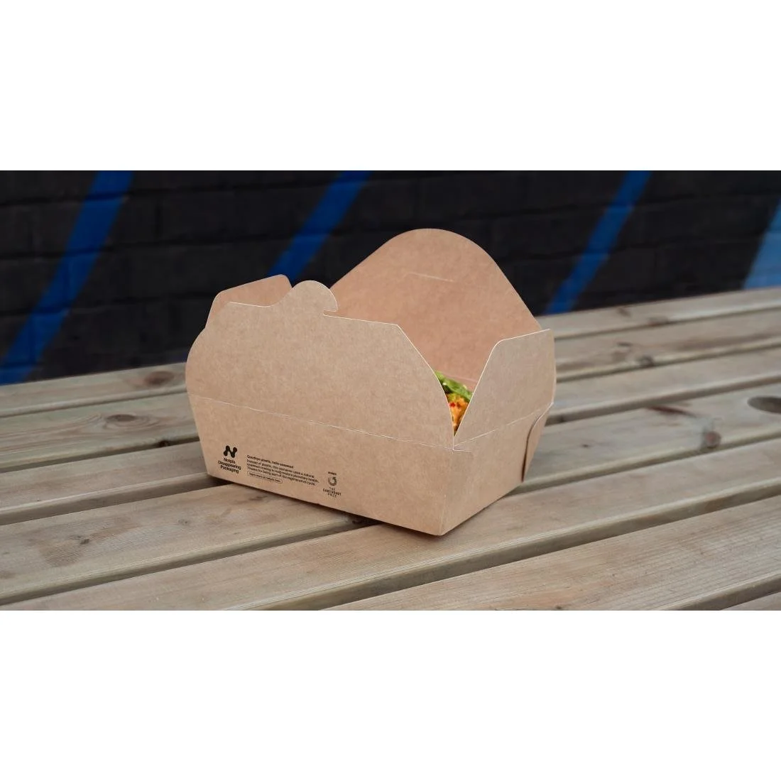 Notpla Large Takeaway Boxes 1750ml - Kraft (220 Pack) - Image 3