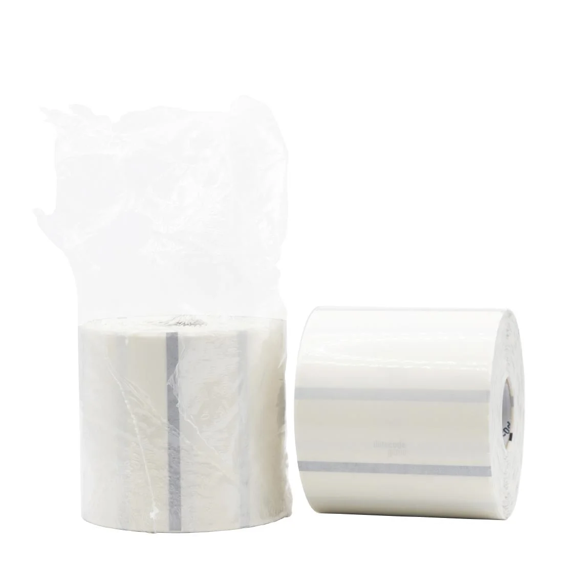 DateCodeGenie 75mm Circle Clear Blank Permanent Labels (2x 500 Rolls Pack) - Image 2