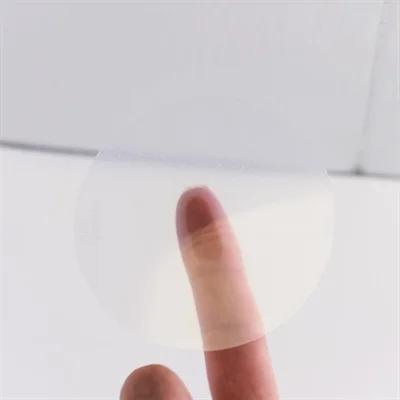 DateCodeGenie 75mm Circle Clear Blank Permanent Labels (2x 500 Rolls Pack)