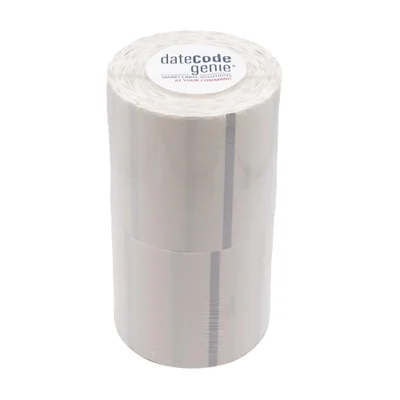 DateCodeGenie 75mm Circle Clear Blank Permanent Labels (2x 500 Rolls Pack) - Image 3