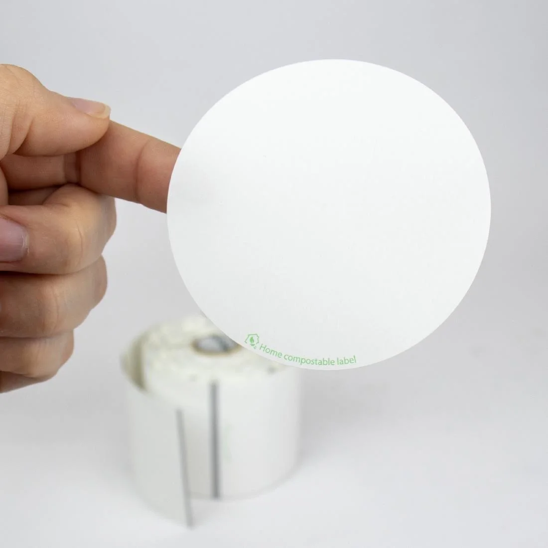 DateCodeGenie 75mm Circle Compostable Permanent Labels (2x 500 Rolls Pack) - Image 3
