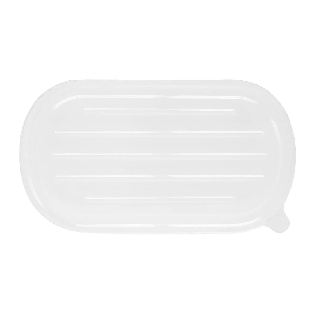 Fiesta Recyclable PET Lids for Bagasse Oval Containers (100 Pack) - Image 3