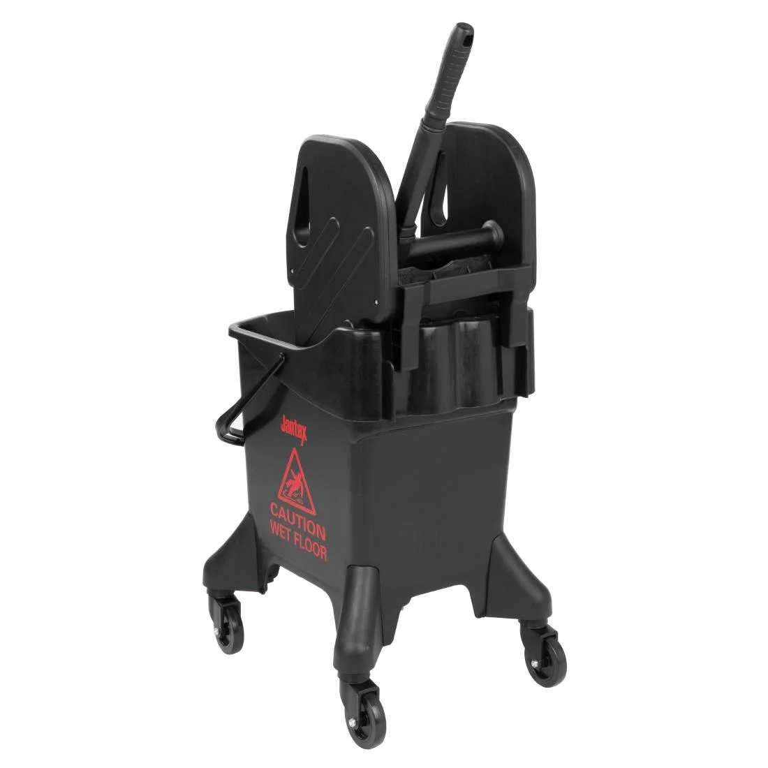 Jantex 20Ltr Tall Mop Bucket and Wringer Red Print - Image 3