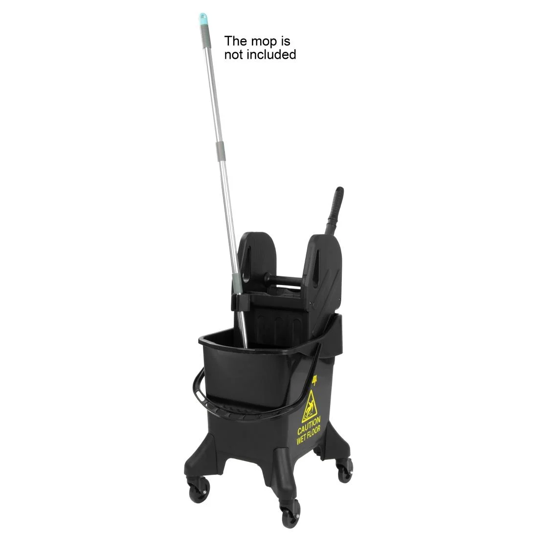 Jantex 20Ltr Tall Mop Bucket and Wringer Yellow Print - Image 6