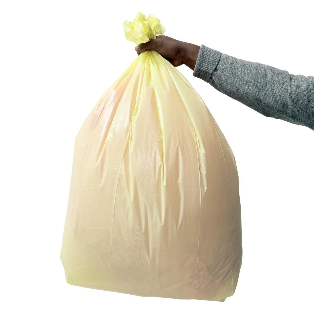 Jantex Medium Duty Bin Bags Yellow 80Ltr (200 Pack) - Image 3