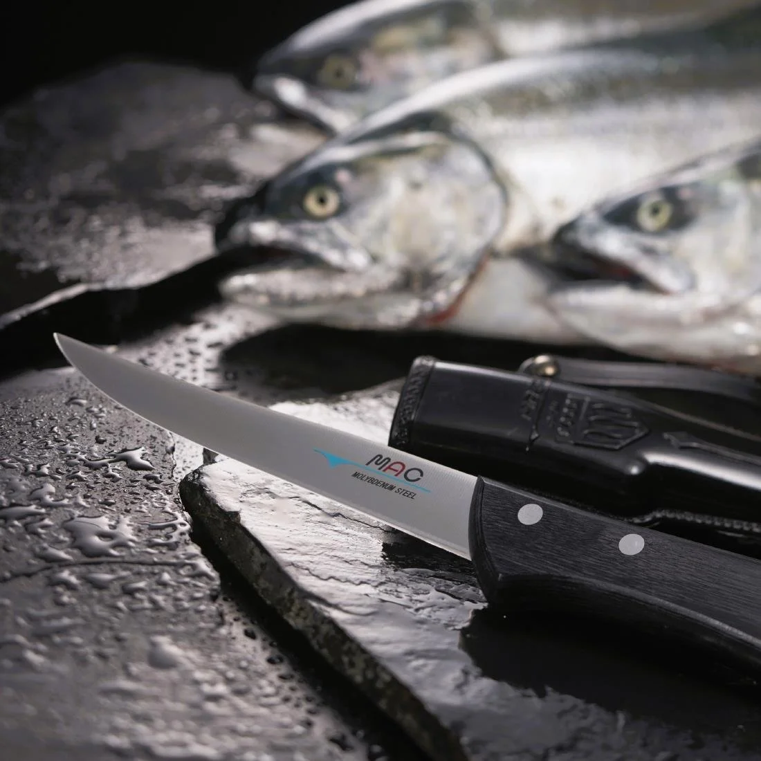 Mac Chef Series Fillet Knife BNS-60 Black 16cm - Image 5