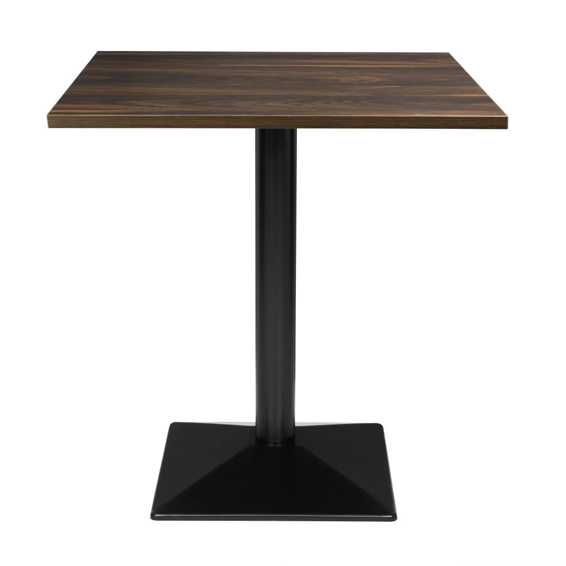 Bolero Complete Table Square Dark Wood Effect 700mm - Image 1
