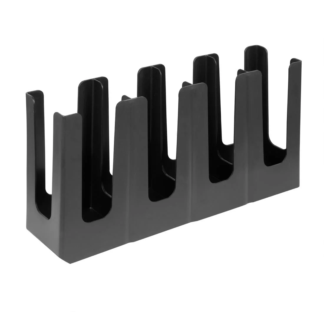 Nisbets Essentials 4-Slot Cup Holder Polypropylene Black - Image 2