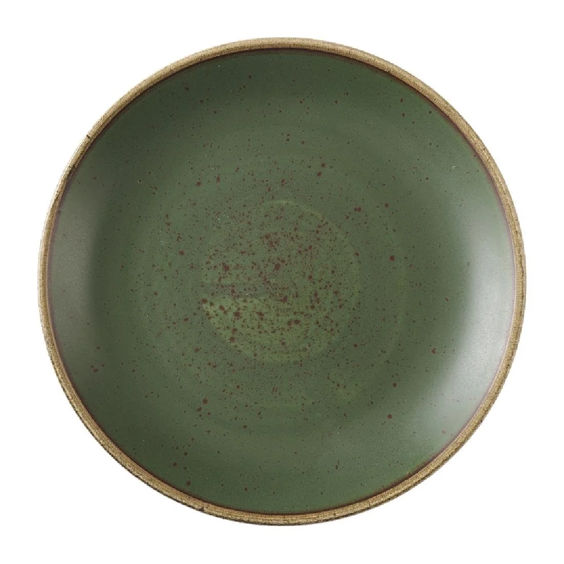 Churchill Stonecast Sorrel Green Coupe Plates 165mm (12 Pack)