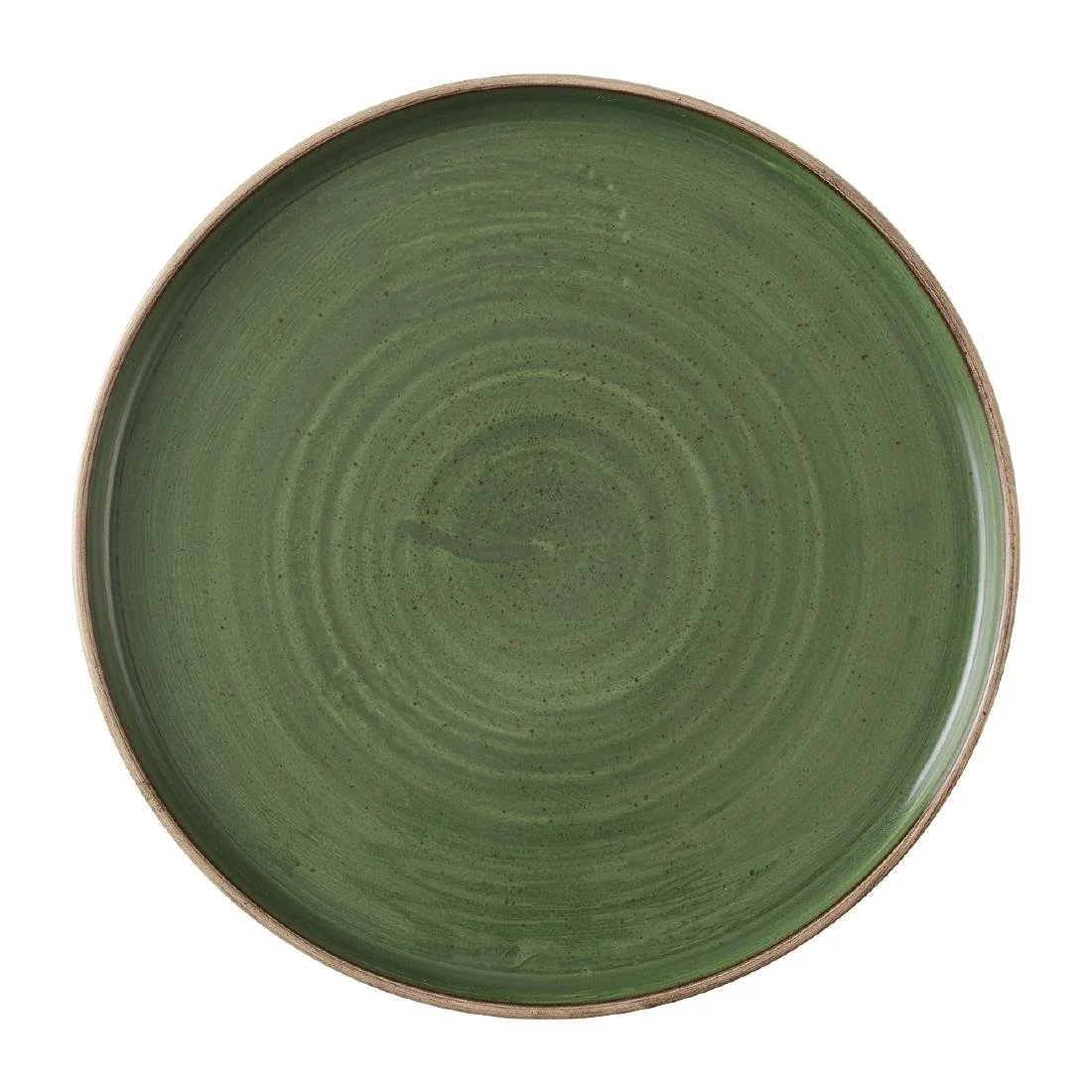 Churchill Stonecast Sorrel Green Walled Plates 255mm (6 Pack) - Image 1