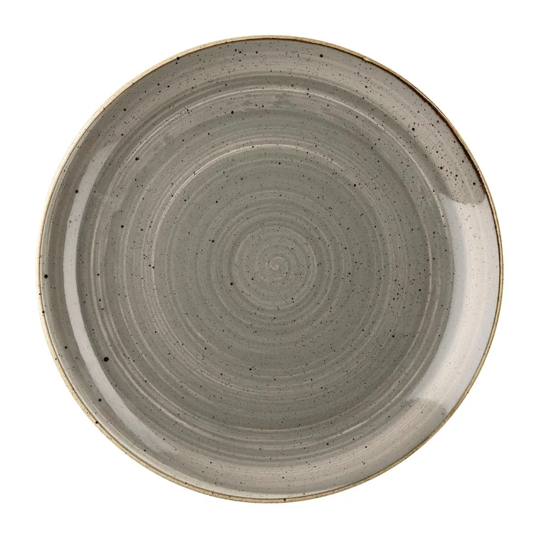 Churchill Stonecast Grey Coupe Plates 228mm (12 Pack)