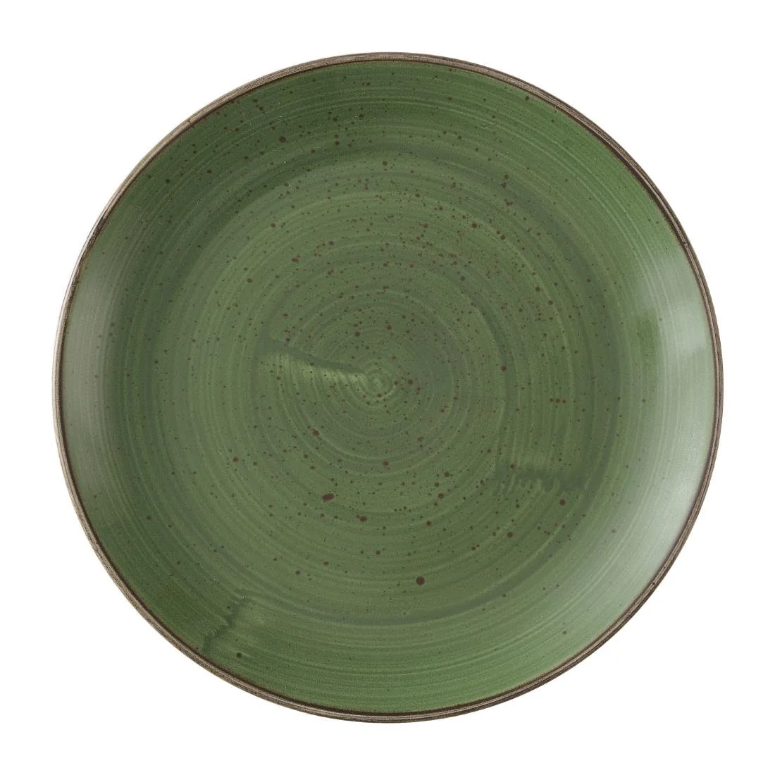Churchill Stonecast Sage Green Coupe Plates 254mm (12 Pack)