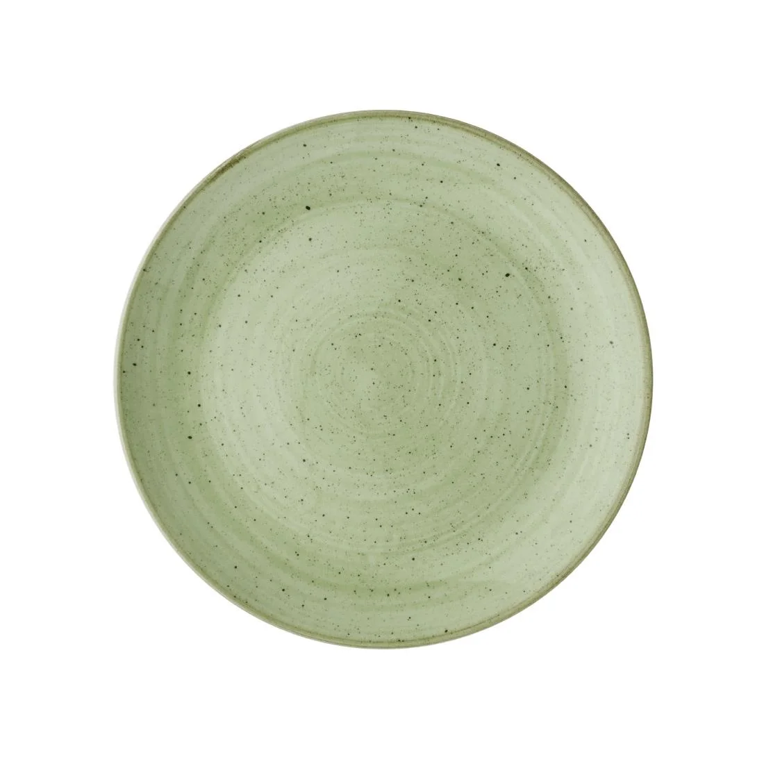 Churchill Stonecast Sage Green Coupe Plates 228mm (12 Pack)