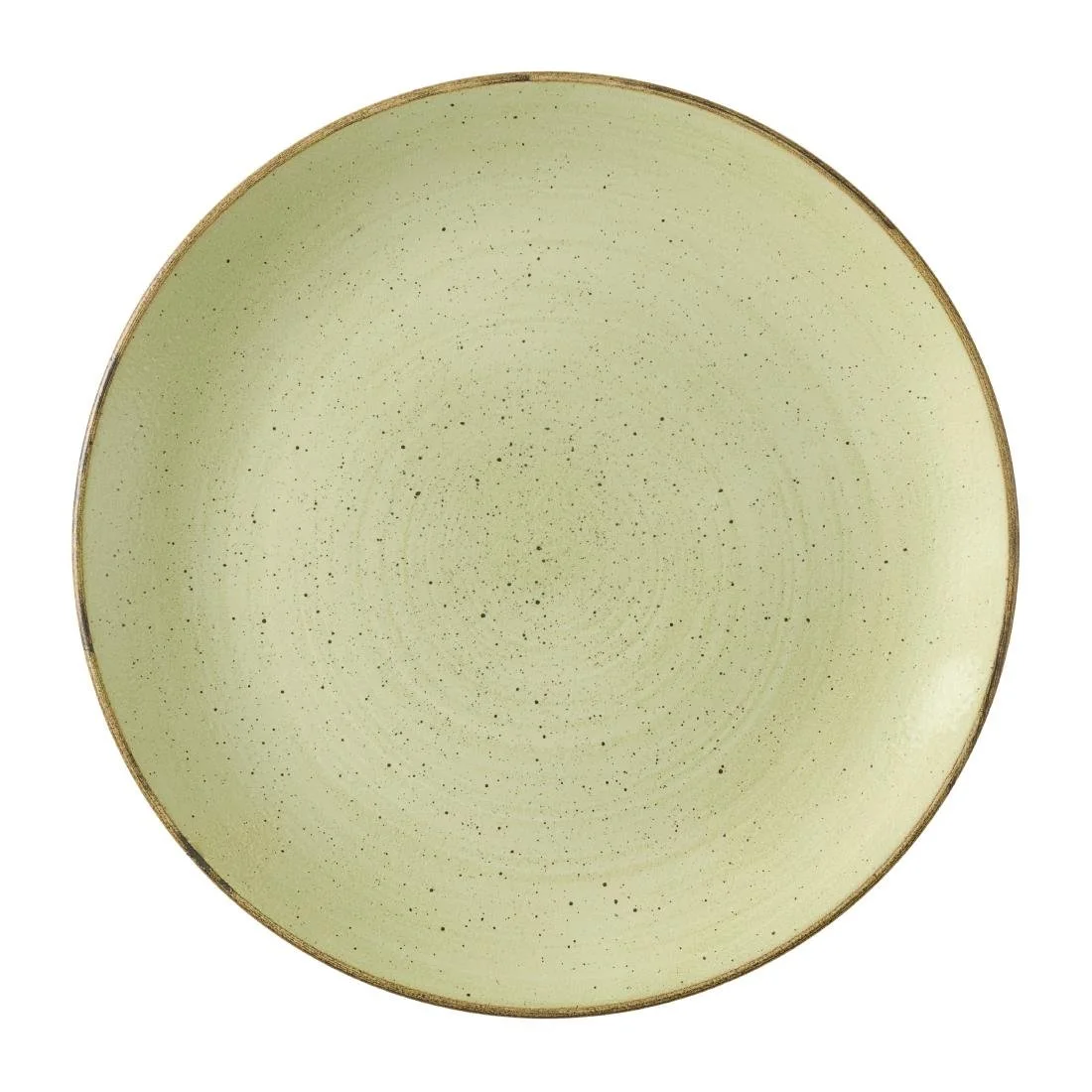 Churchill Stonecast Raw Green Evolve Coupe Plates 165mm (12 Pack)