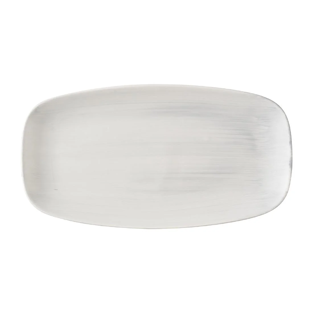 Churchill Stonecast Canvas Grey Chefs Oblong Plates 280 x 152mm (12 Pack)