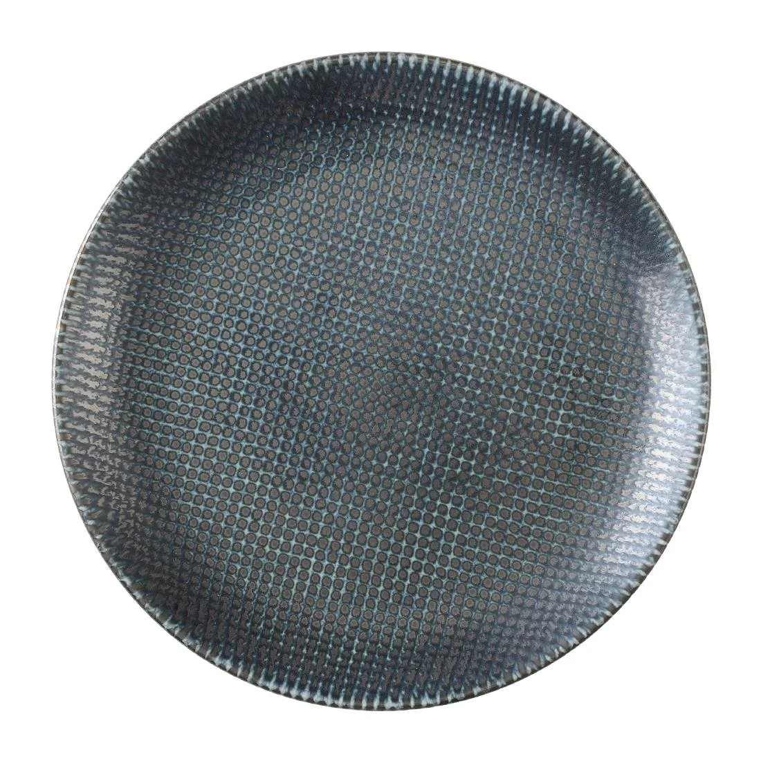 Churchill Studio Prints Astro Metallic Blue Evolve Coupe Plates 220mm (12 Pack) - Image 1