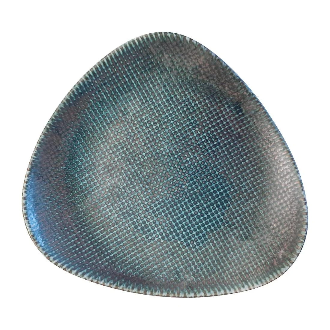 Churchill Studio Prints Astro Metallic Blue Lotus Plates 228mm (12 Pack) - Image 1