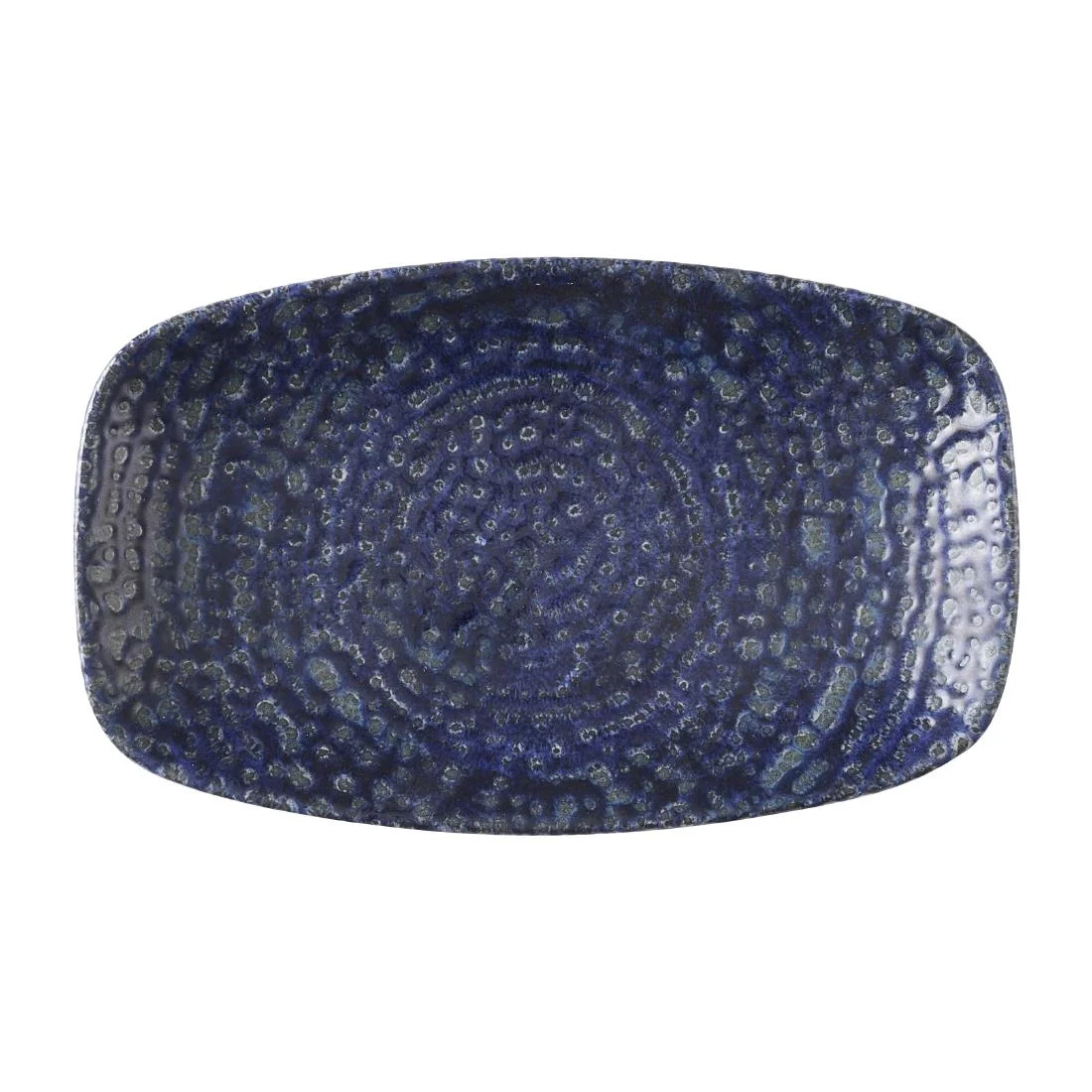 Churchill Studio Prints Homespun Chroma Twilight Oblong Chefs Plates 180 x 105mm (12 Pack)