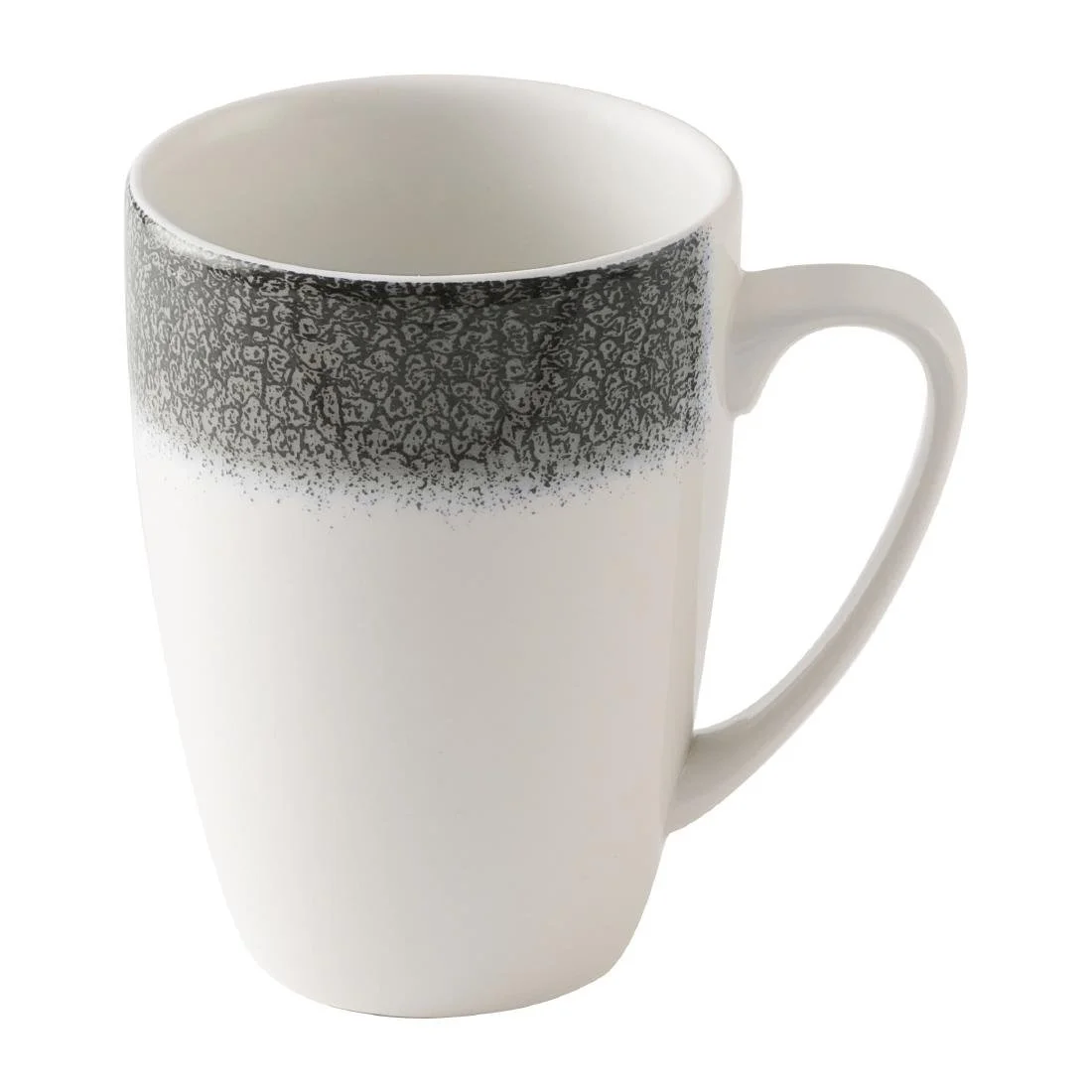 Churchill Studio Prints Raku Quartz Black Profile Mugs 355ml (12 Pack)