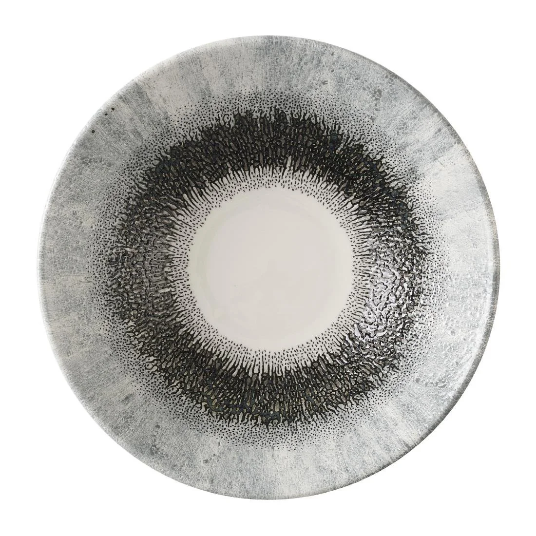 Churchill Studio Prints Fusion Black Deep Coupe Bowls 203mm (6 Pack) - Image 1