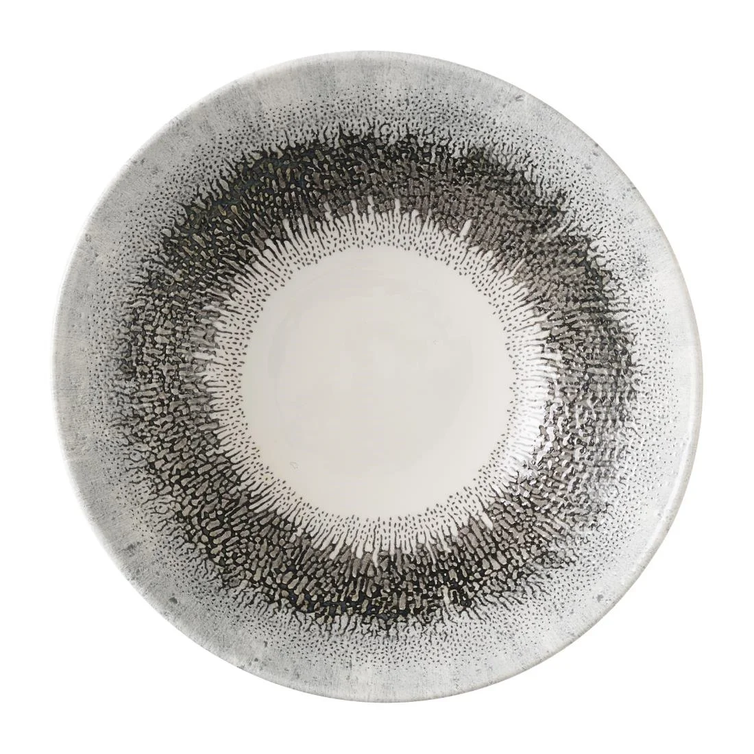 Churchill Studio Prints Fusion Black Deep Coupe Bowls 178mm (6 Pack)