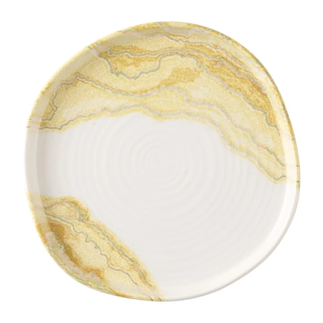 Churchill Tide Gold Organic Walled Plates 203mm (6 Pack)