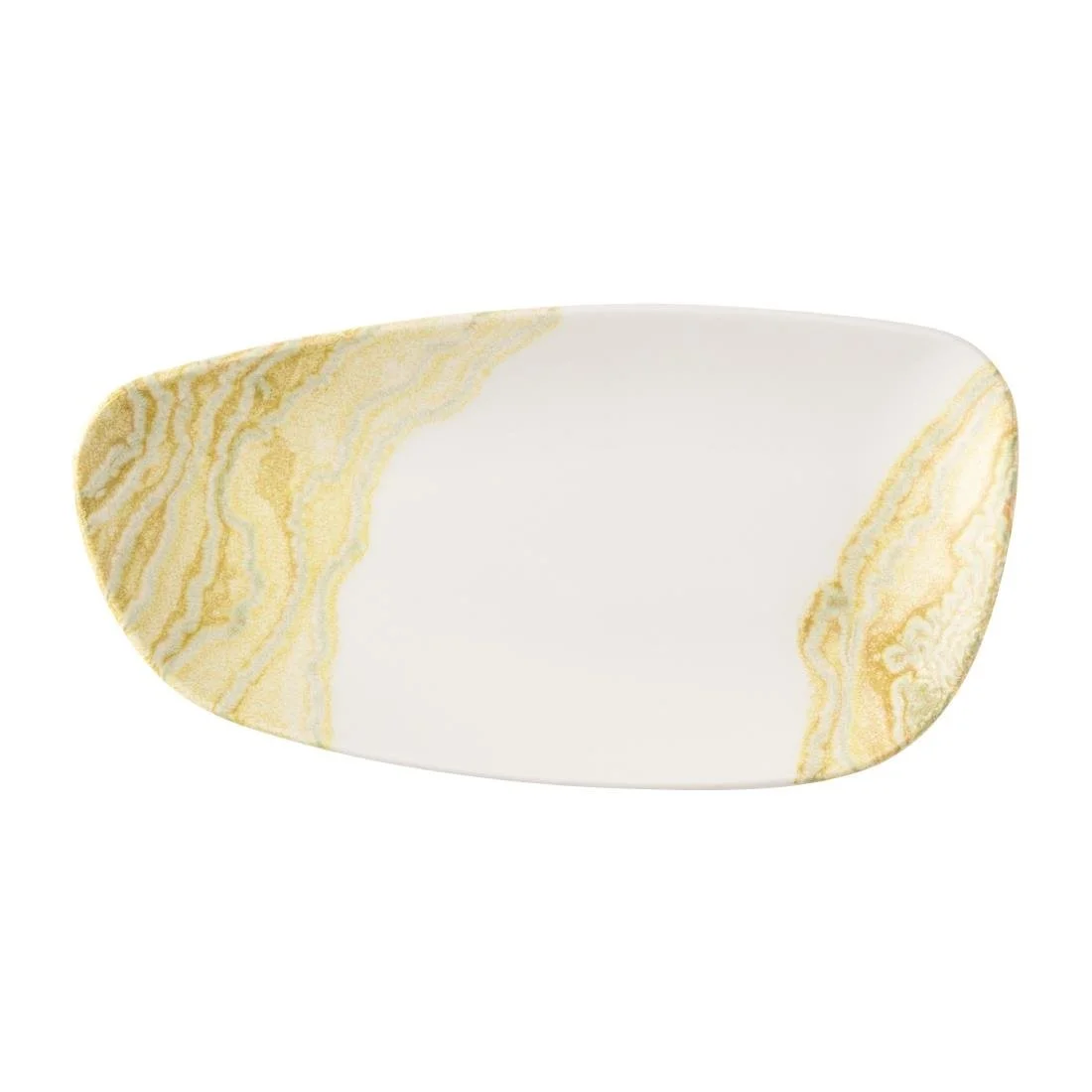 Churchill Tide Gold Chefs Geo Plates 330 x 178mm (6 Pack)