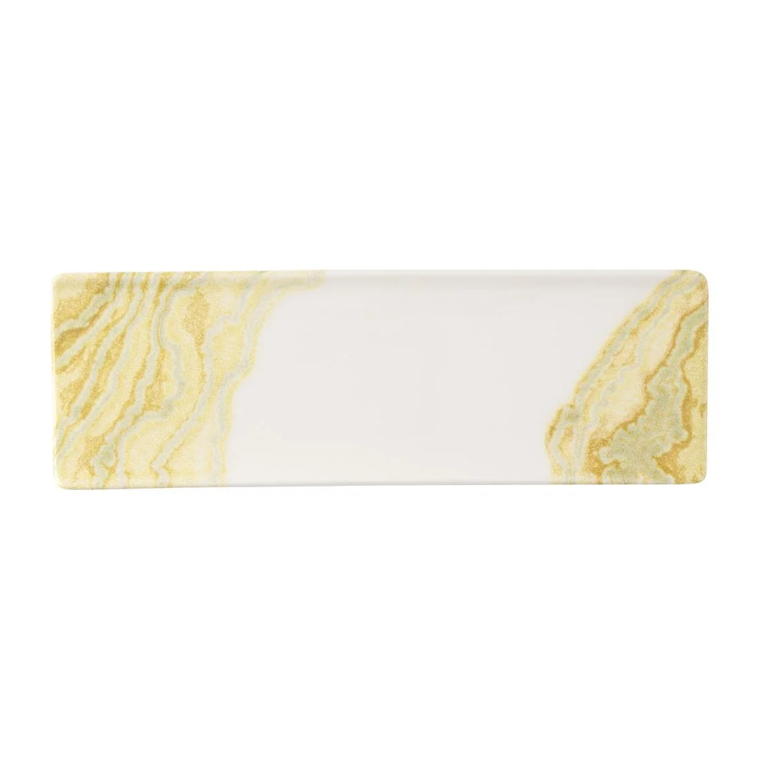 Churchill Tide Gold Oblong Plates 330 x 110mm (6 Pack)