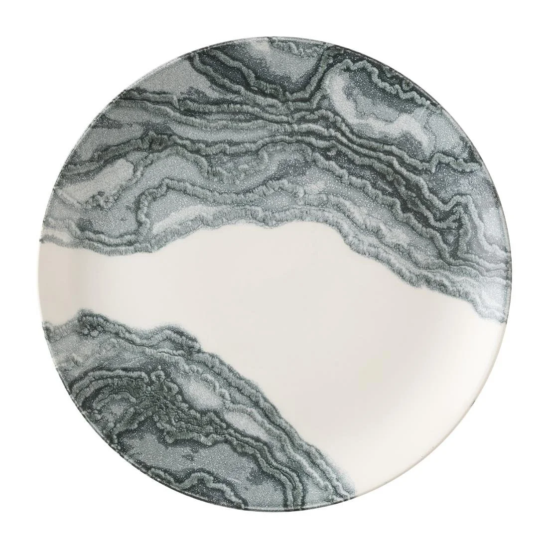 Churchill Tide Black Evolve Coupe Plates 285mm (12 Pack) - Image 1