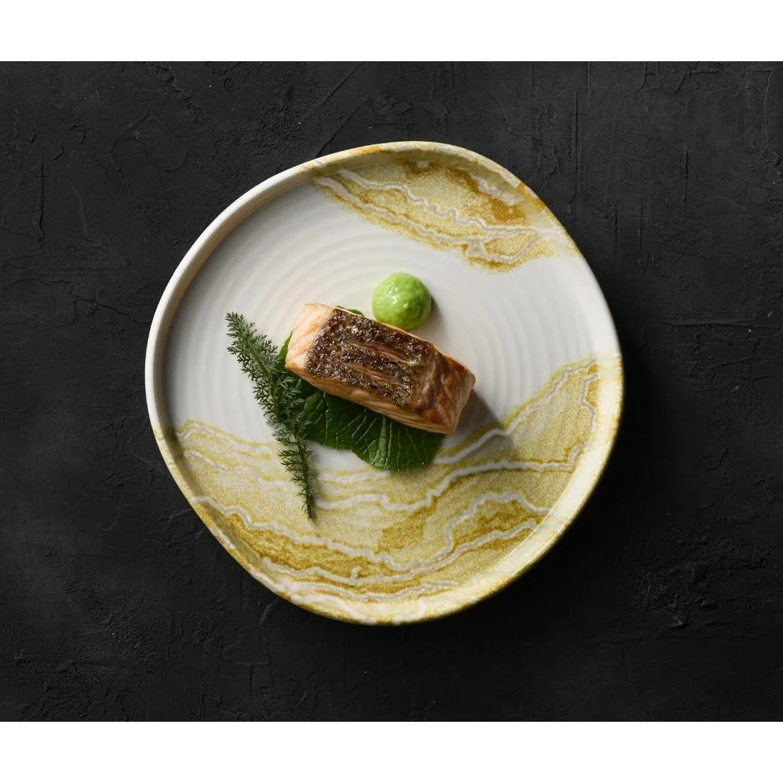 Churchill Tide Black Organic Walled Plates 255mm (6 Pack) - Image 4