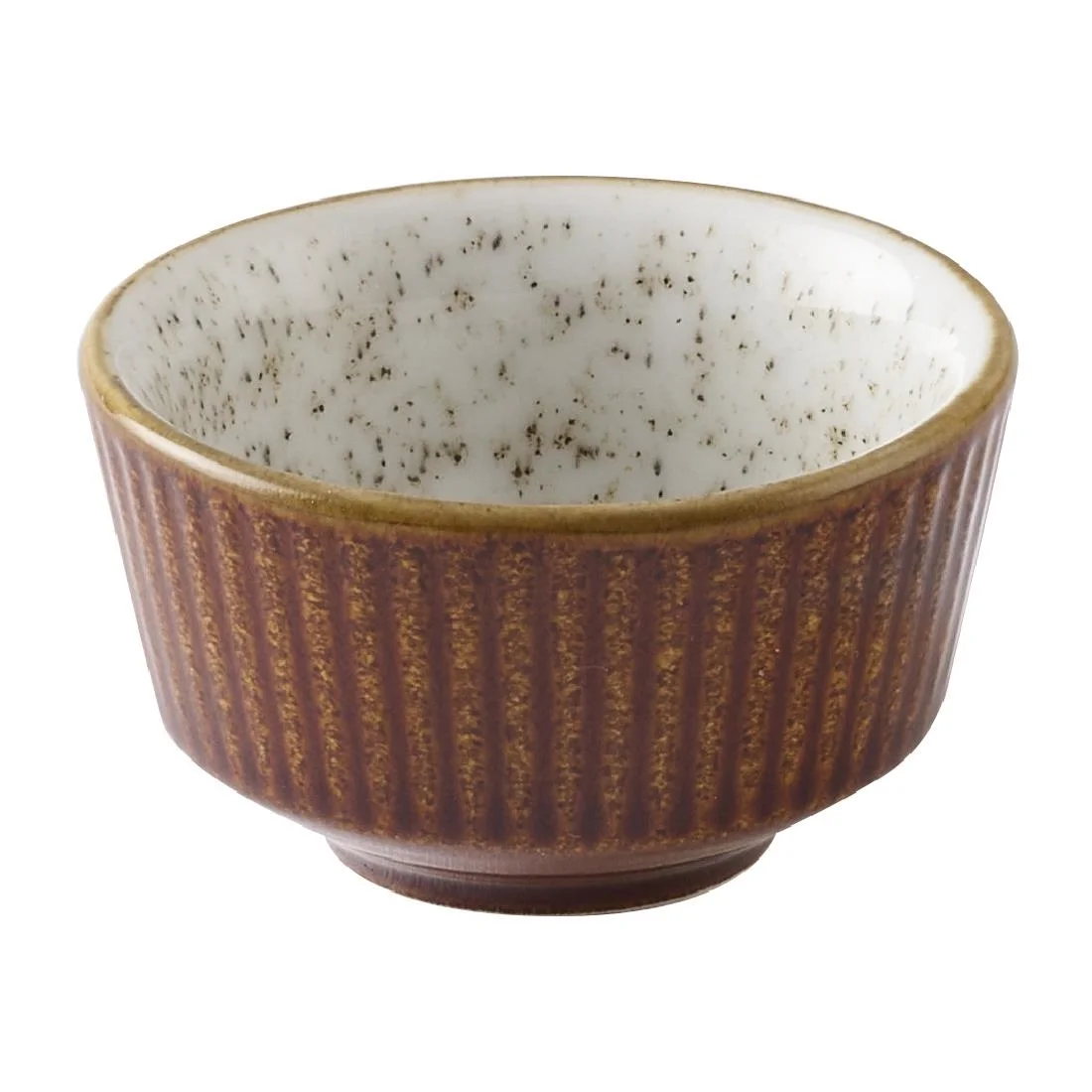 Churchill Nourish Cinnamon Brown Barley White Kochi Dip Pots 60ml (12 Pack)