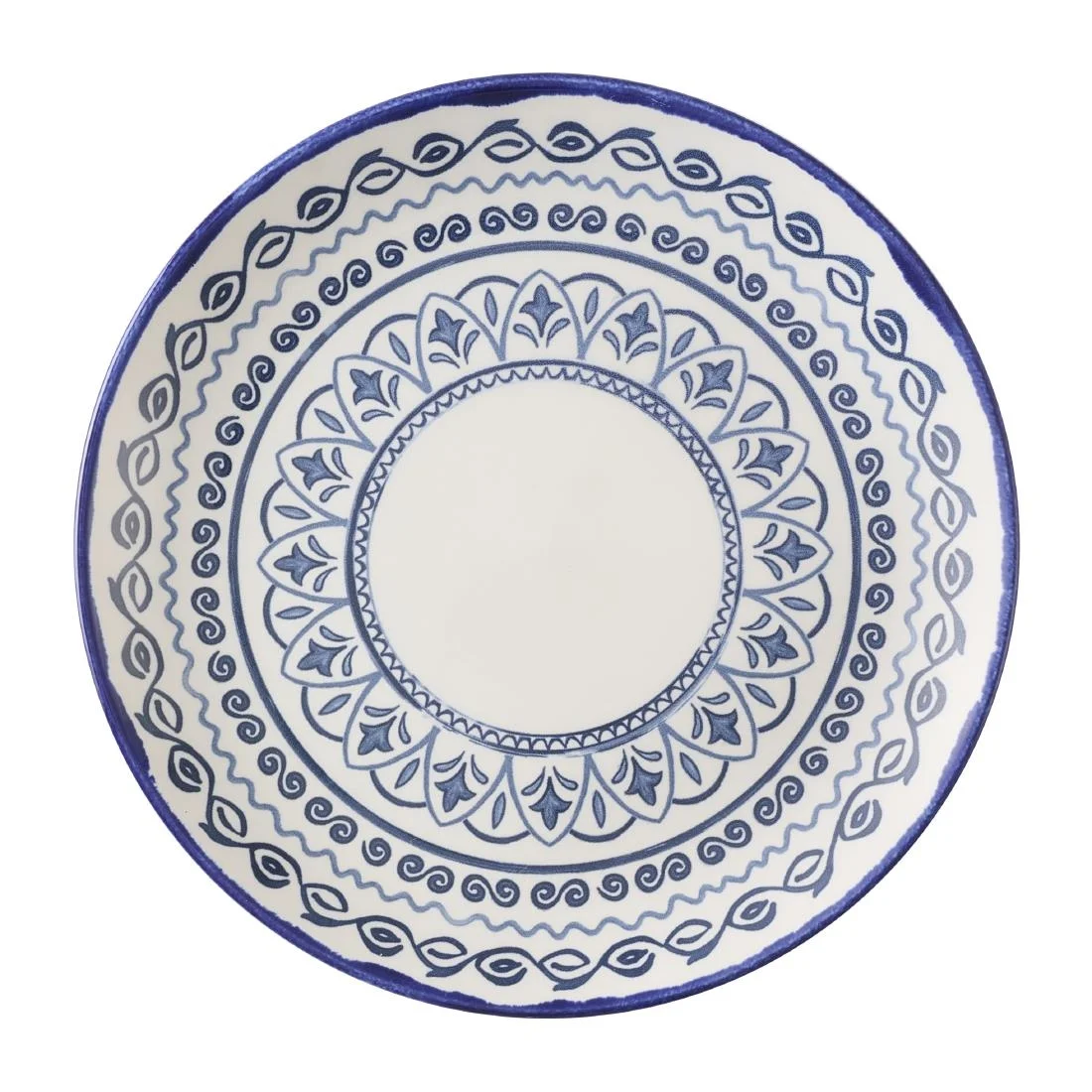 Dudson Harvest Moresque Coupe Plates Blue 222mm (12 Pack)